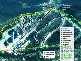 Pistenplan Loup Loup Ski Bowl