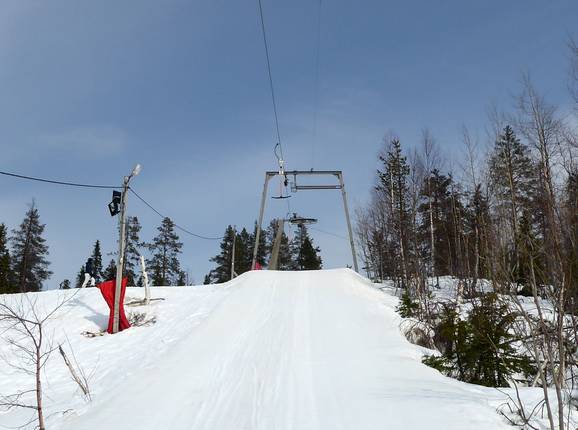 Vinkelliften - Schlepplift mit T-Bügel/Anker