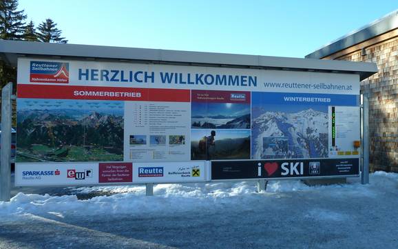 Naturparkregion Reutte: Orientierung in Skigebieten – Orientierung Hahnenkamm – Höfen/Reutte