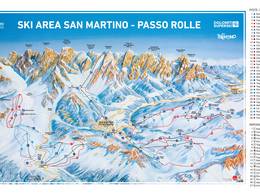 Pistenplan Passo Rolle (Rollepass)